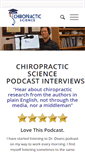 Mobile Screenshot of chiropracticscience.com